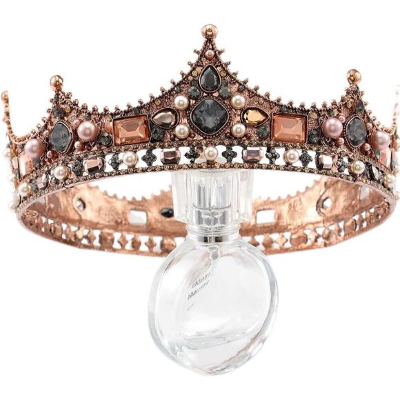 Accessories - Wedding Tiara Gold Crystal Bridal Headpieces Woman Girls Accessories